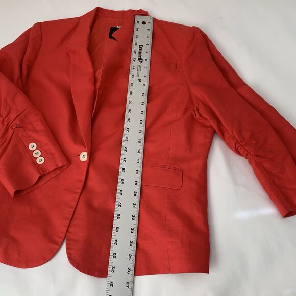 The Limited Blazer Jacket Women XXL Linen Bright Colorful Regency Career Twee - Picture 10 of 13